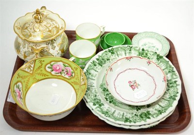 Lot 36 - A pair of Masons Cambridge College plates and miniature tea bowl and saucer etc