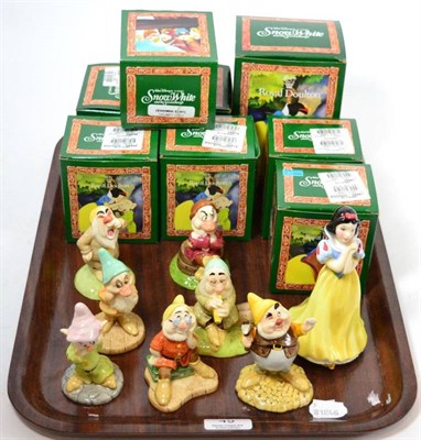 Lot 49 - Royal Doulton Snow White and the Seven Dwarfs SW9-16 (all boxed) (8)