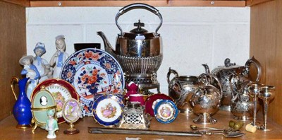 Lot 150 - A quantity of plated wares, decorative ceramics etc
