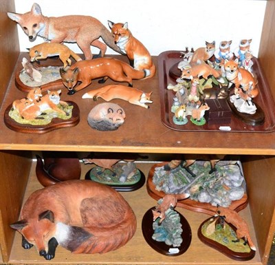 Lot 156 - A large collection of Fox models including Border Fine Arts 'The Last Look', model No....