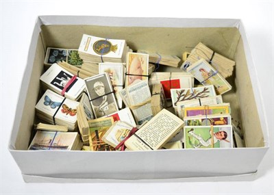 Lot 245 - A box of cigarette cards, various (qty)