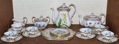 Lot 262 - Spode Stafford flowers pattern teaset, comprising teapot, milk jug and sugar bowl, two cake plates