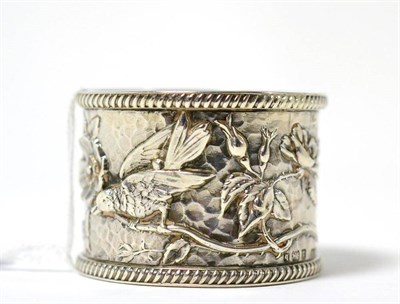 Lot 310 - A Charles Horner napkin ring, Birmingham, 1901