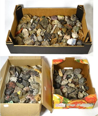 Lot 509 - A Large Quantity of Worldwide Mixed Mineral Specimens, in three boxes