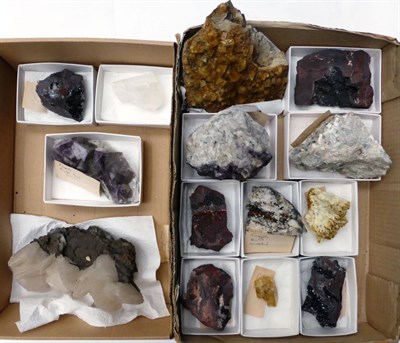 Lot 515 - A Mixed Collection of Mineral Specimens, including twelve examples from Cumbria and one from...