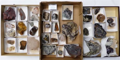 Lot 518 - A Collection of Thirty Six Northern England Mineral Specimens, including Oakstone, Blue John,...