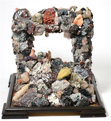 Lot 534 - A Modern Spar Box: West Cumbrian Minerals, including Blue Barite, Specularite, Calcite,...