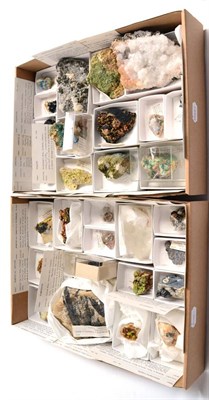 Lot 540 - * Two Trays of Thirty Two Assorted Mineral Specimens from the Caldbeck Fells, Cumbria,...