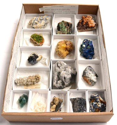 Lot 542 - * One Tray of Fifteen Assorted Specimens from the Alston Moor area of Cumbria, including Witherite