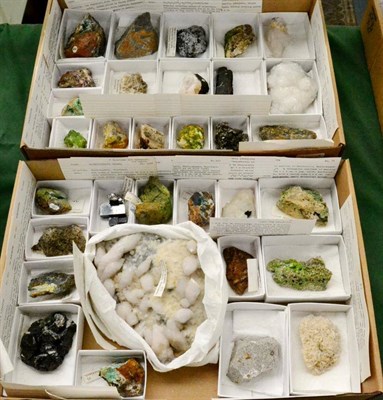 Lot 554 - * Two Trays of Thirty Two Mineral Specimens predominantly from Wanlockhead/Lead Hills Mine,...