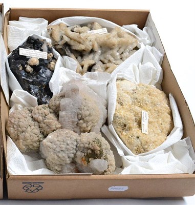 Lot 561 - * One Tray Containing Four Mineral Specimens from Wanlockhead, Scotland, including a rare...