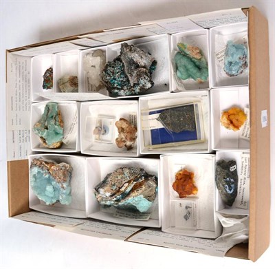 Lot 580 - * One Tray of Predominantly American Mineral Specimens, including Smithsonite from Arizona,...