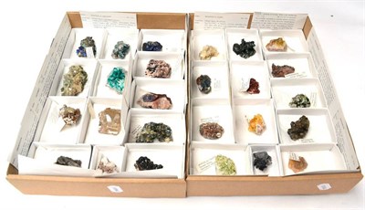 Lot 592 - * Two Trays of Twenty Six Mineral Specimens, predominantly from Tsumeb, Namibia, including...