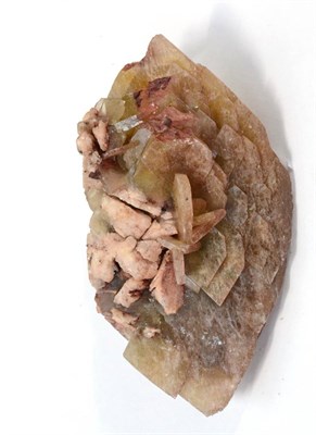 Lot 604 - * One Pastel Green Baryte Crystal with Dolomite, from Egremont, Cumbria