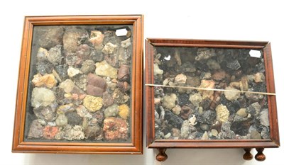 Lot 635 - A Sparbox Containing West Cumberland Minerals, by David & Elizabeth Hacker and another sparbox...