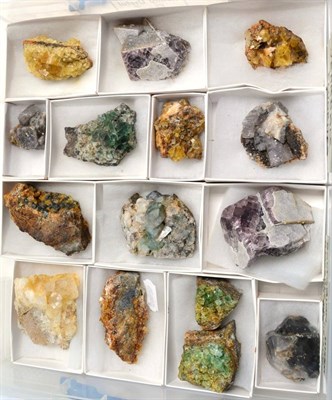 Lot 652 - A Collection of British Flourites from Hilton Mine, Blackdean Mine and Heights Mine etc