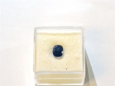 Lot 671 - A Cushion Cut Sapphire, the loose sapphire believed to weigh 1.70 carat approximately