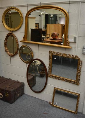 Lot 1000 - Seven assorted modern mirrors