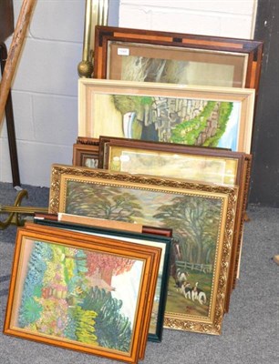 Lot 1044 - A large collection of paintings and prints (qty)