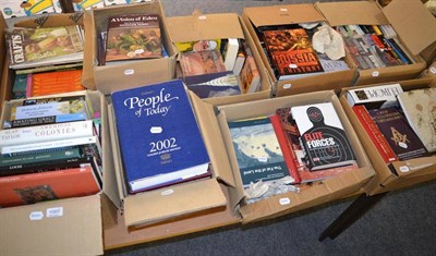 Lot 1060 - A large collection of mostly hardback reference works (twelve boxes)