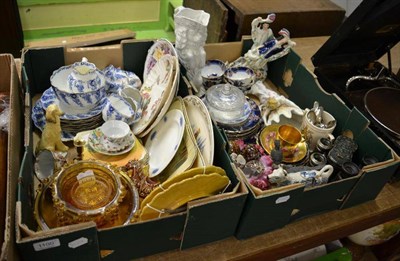 Lot 1100 - A quantity of china, glass etc (in two boxes)