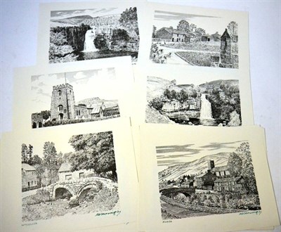 Lot 1169 - Nineteen signed Wainwright prints