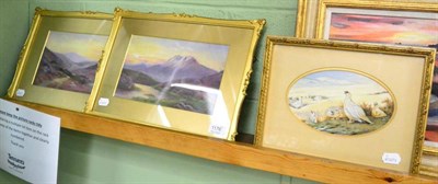 Lot 1176 - Two pastel pictures and a ceramic picture