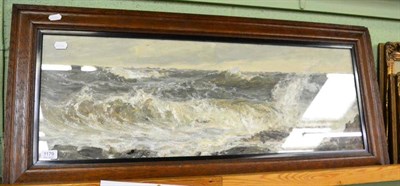 Lot 1179 - John Falconer Slater (1857-1937) Choppy seas, oil on canvas