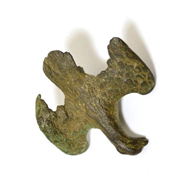 Lot 17 - A Roman bronze imperial model of an eagle, wings spread, 1st/3rd century AD, 5.1cm wide