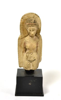 Lot 25 - An Egyptian funerary carved limestone statue of a Queen, Intermediate Period, circa 1500-500BC,...