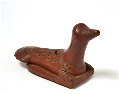Lot 56 - A Pre-Columbian Colima style mythical terracotta bird, 15cm long