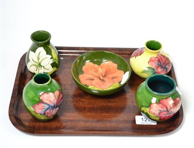 Lot 127 - Five items of Moorcroft pottery