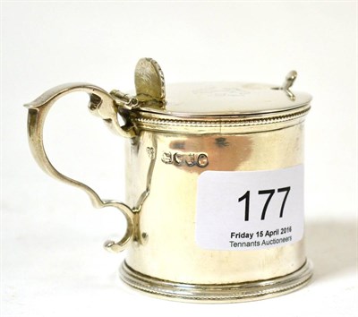 Lot 177 - A silver mustard pot, London 1884