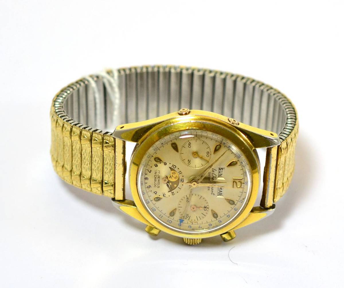 Lot 213 - Le Cheminant Skymaster triple date moon phase watch (a.f.)