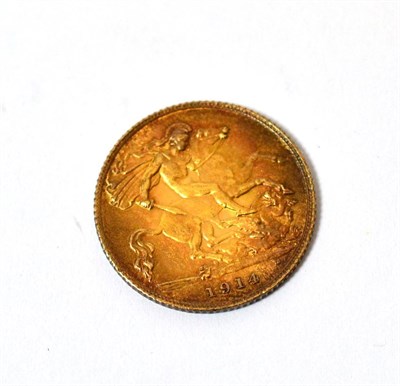 Lot 216 - A half sovereign, dated 1914