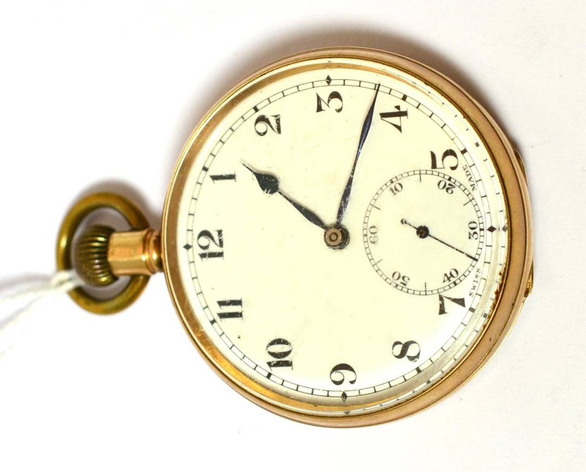 Lot 219 - A 9ct gold pocket watch