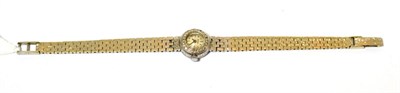 Lot 228 - A lady's 18ct white gold diamond set wristwatch, signed Buche Girod, case stamped inside with a...