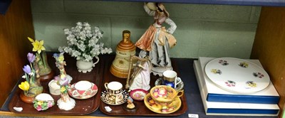 Lot 259 - A quantity of decorative china, Derby cup and saucer, boxed plates etc