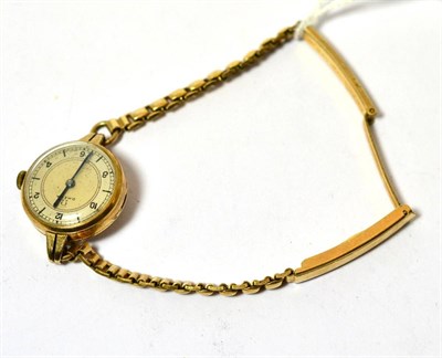 Lot 339 - An 18ct gold ladies Omega wristwatch