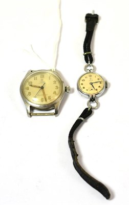 Lot 343 - A ladies Tudor wristwatch together with a gents Tudor wristwatch (2)