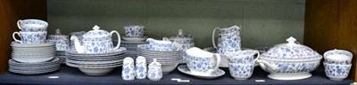 Lot 365 - Minton 'Shalimar' eight place setting dinner/tea service