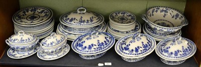 Lot 367 - Quantity of blue and white Minton dinner wares (one shelf)