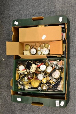 Lot 416 - A large quantity of watch parts, straps and elements