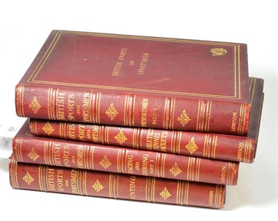 Lot 427 - British Sports and Sportsmen, Four volumes from the Series: Hunting;  Racing and Coursing Pt 1;...