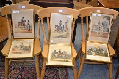 Lot 1027 - A set of six coloured prints of military figures from the German Empire