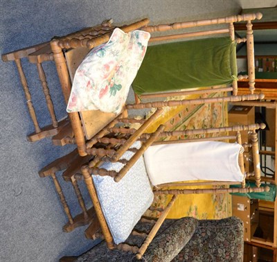 Lot 1127 - Two Victorian American rocking chairs