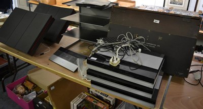 Lot 1141 - A Bang & Olufson music centre including Beogram, Beomaster, Beochord, and master control panel (all