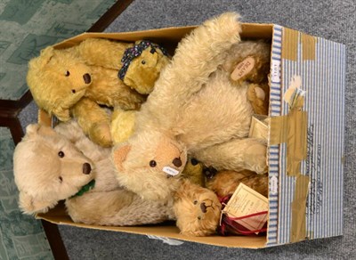 Lot 1181 - Assorted modern Deans Rag Book Bears including a large cream jointed bear, another with hump...