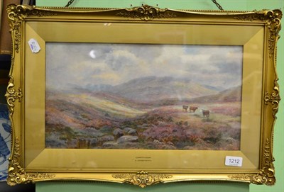 Lot 1212 - E. Longstaffe, Dartmoor, with monogram, oil on board