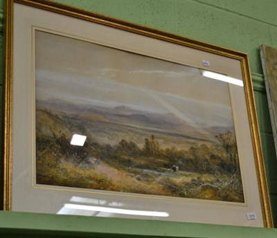 Lot 1215 - W Widgery, watercolour landscape, signed